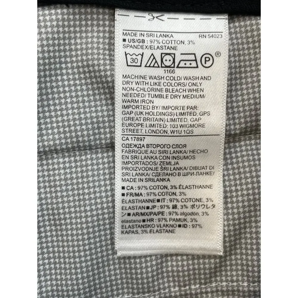 Banana Republic Pants Mens 36 x 32 Gray Cotton Blend Stretch Slim Fit Flat Front
